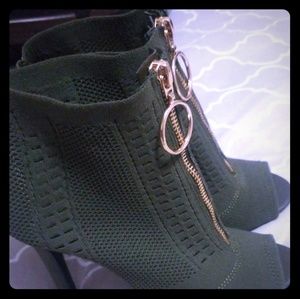 Dark green heels